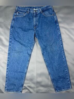Carhartt Classic Blue Men's Denim Jeans Relax Fit Medium Wash 38x30